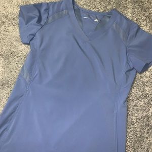 White cross scrub top